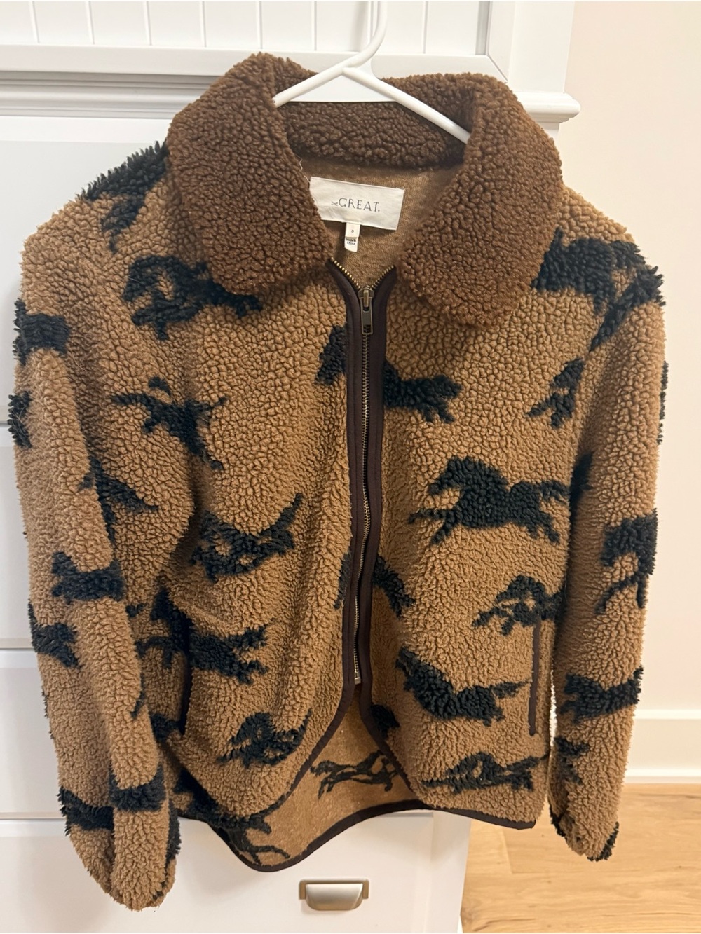 The Great. Horse Pasture Fleece Jacket